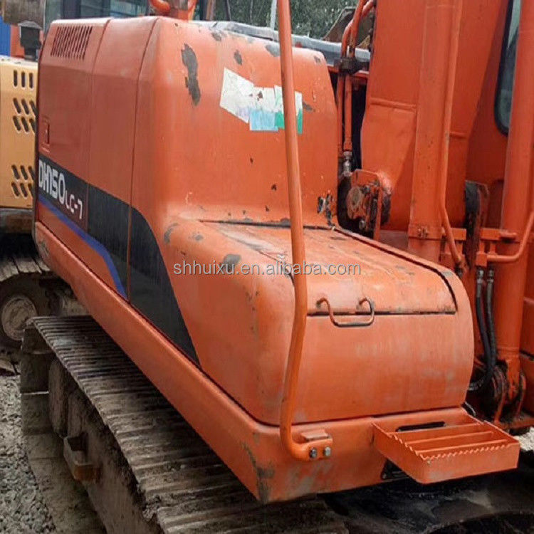 Stosowana hydrauliczna maszyna do kopania na drapieżniku Doosan DH150/Wersja użyteczna Jakość grabarz DOOSAN DH150 z niską ceną na sprzedaż