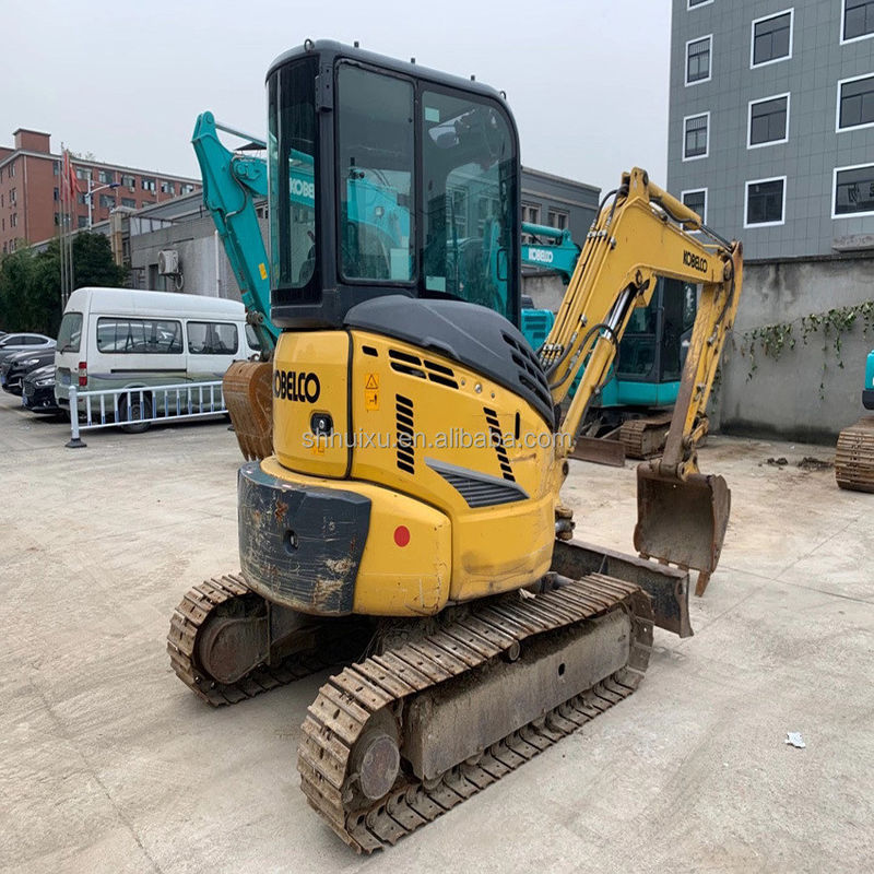 Stosowany hydrauliczny grabarz Kobelco35SR, mini używany wysokiej jakości grabarz KOBELCO35SR tania cena