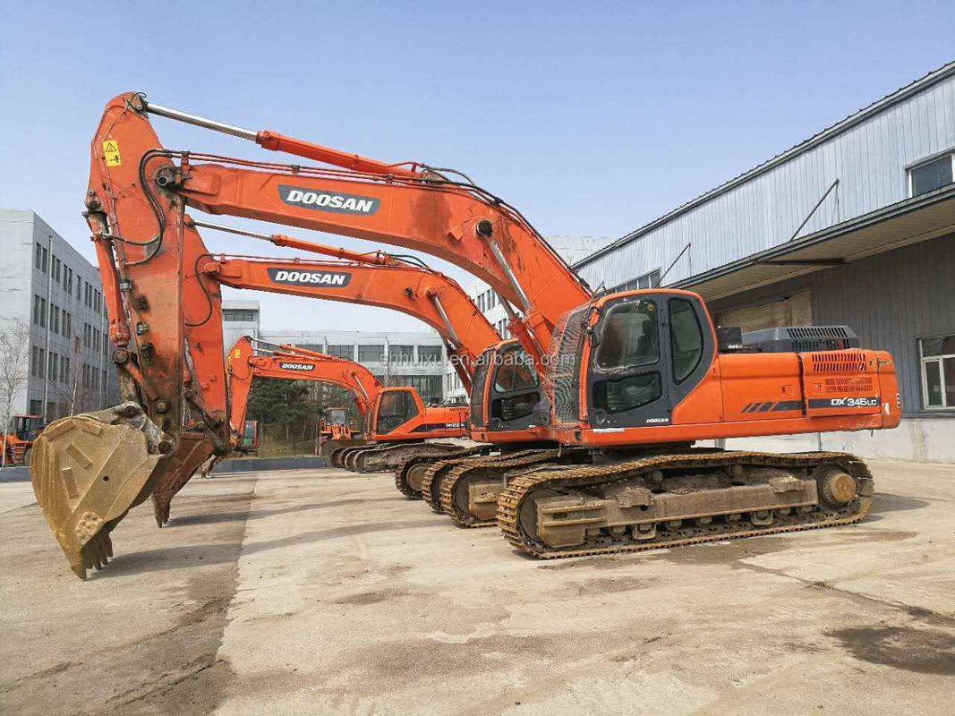 Doosan gorąca sprzedaż Doskonała jakość używany hydrauliczny grabarz DOOSAN DX345 Korea pochodzenie/Used koparka najlepiej sprzedający się dobra cena