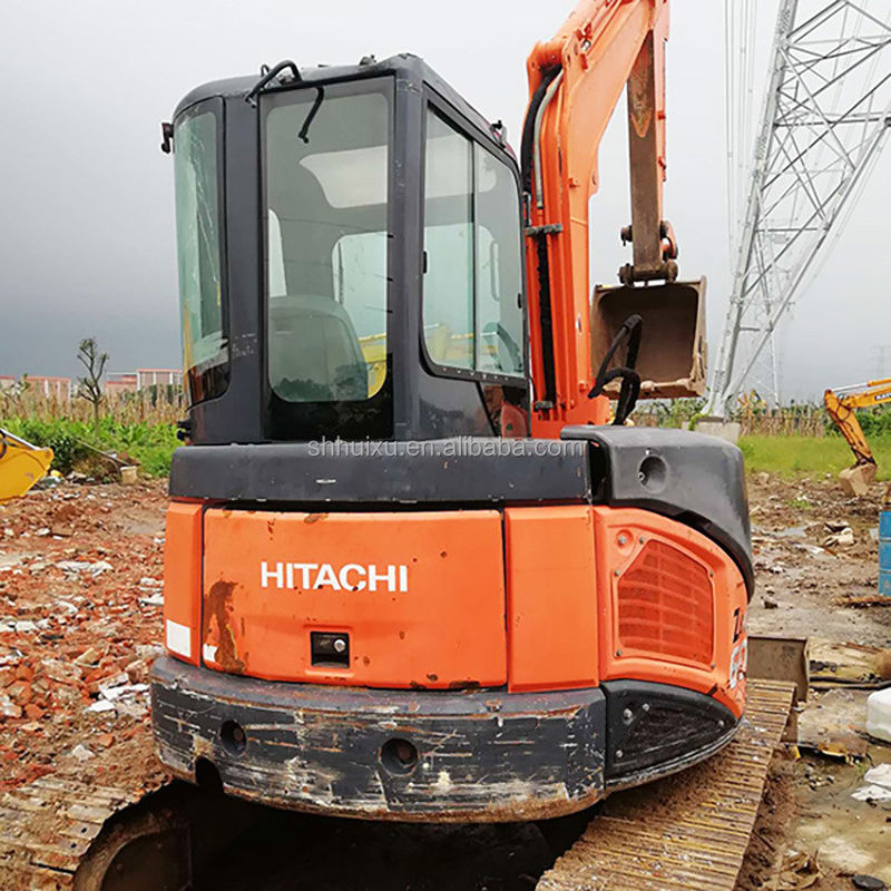 Hitachi w magazynie Stosowany mini koparz Japoński HITACHI 50 na sprzedaż/W drugiej ręce Mały Excavator Crawler w dobrym stanie HITACHI 50