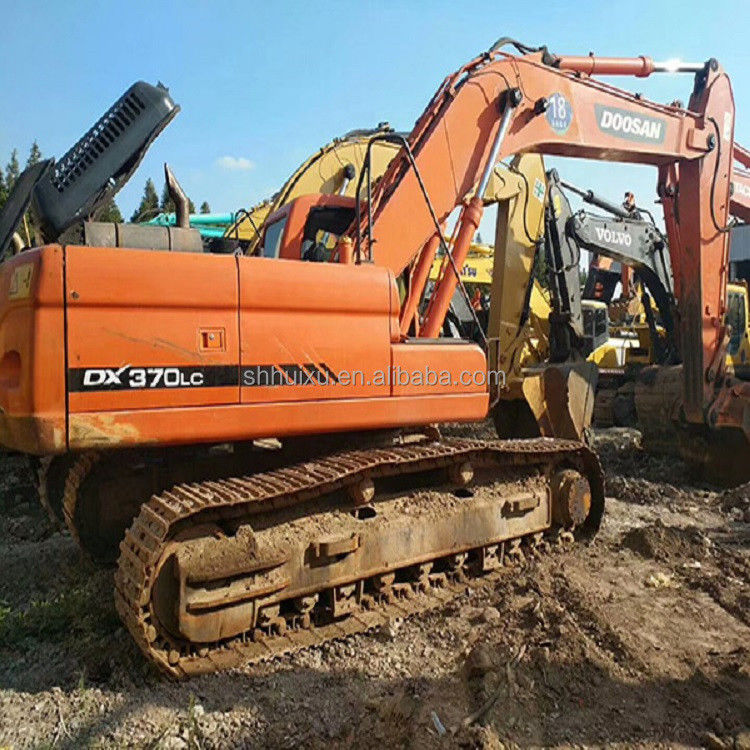 Doosan gorąca sprzedaż Doskonała jakość Stosowany hydrauliczny grabarz DOOSAN DX370 Korei pochodzenie/Używany grabarz najlepiej sprzedający się dobra cena