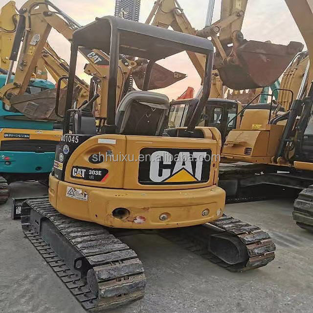 Użyte maszyny wykopawcze używane CAT303E 3T używane gąsienice maszyny do kopania gąsienice w magazynie