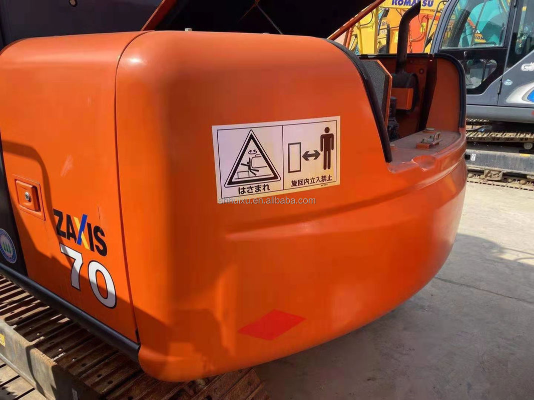 Hitachi w magazynie Stosowany mini koparz Japoński HITACHI 70 na sprzedaż/W drugiej ręce Mały Excavator Crawler w dobrym stanie HITACHI 70