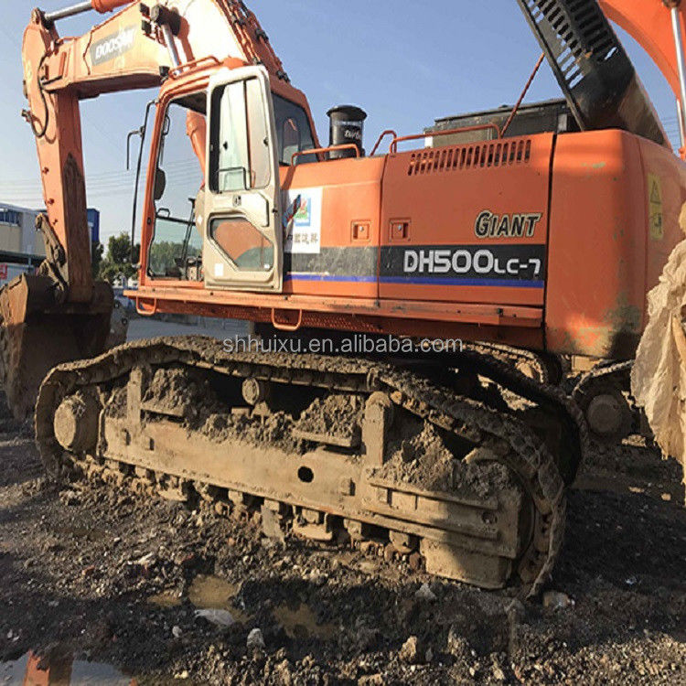 Doosan gorąca sprzedaż Doskonała jakość Stosowany hydrauliczny grabarz kroczący DOOSAN DH500 Korea pochodzenie/Used koparka najlepiej sprzedający się dobra cena