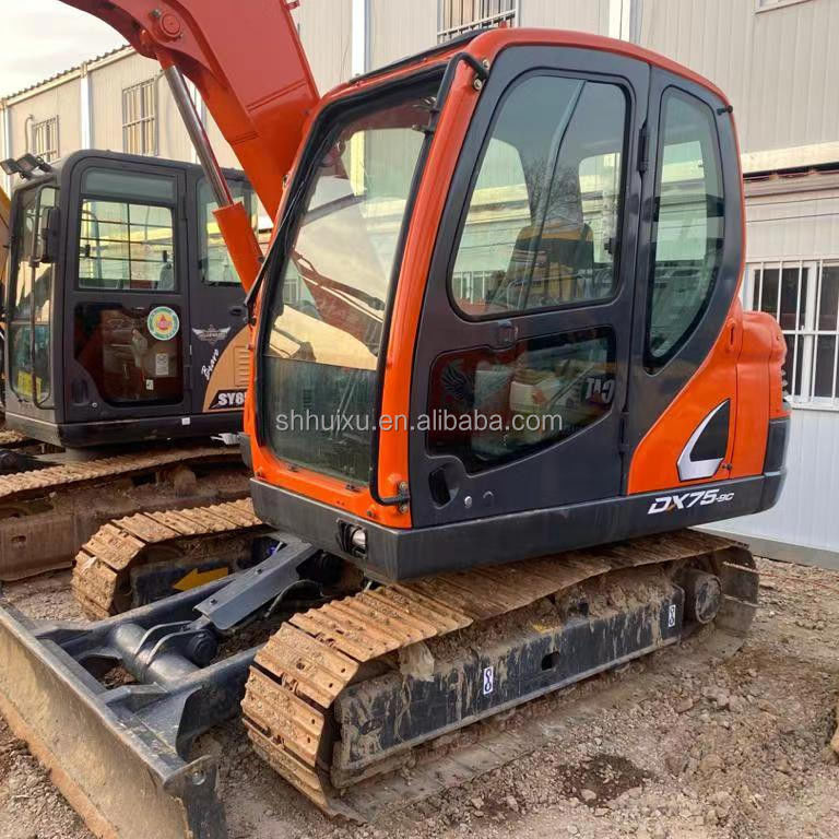 Korea pochodzenia używany mini grabar Doosan75 jakości maszyny budowlanej/W drugiej ręce hydrauliczne grabarka kroczący DOOSAN75 gorąca sprzedaż