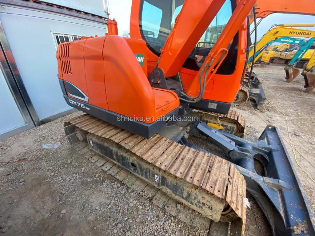 Korea pochodzenia używany mini grabar Doosan75 jakości maszyny budowlanej/W drugiej ręce hydrauliczne grabarka kroczący DOOSAN75 gorąca sprzedaż