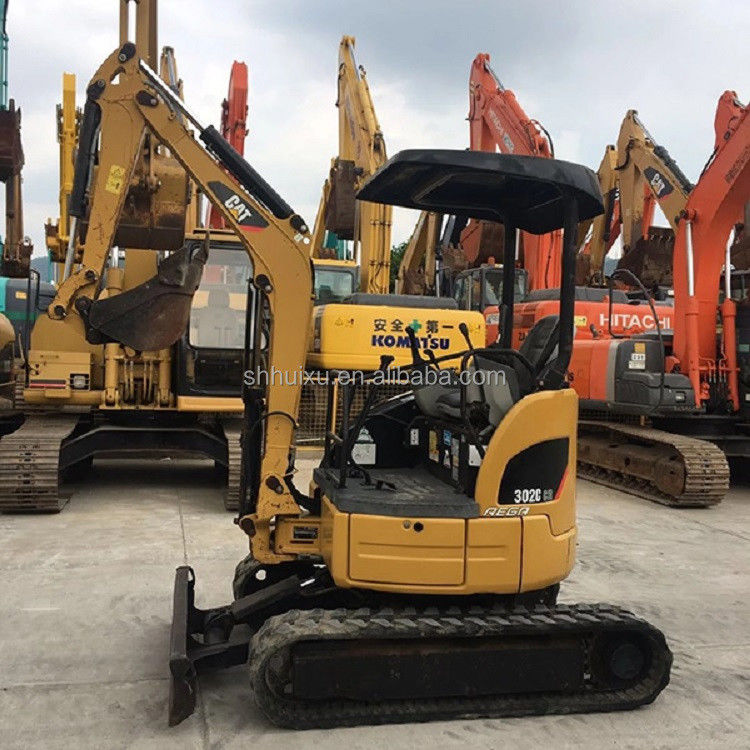 Dobrą jakość Stosowany mały grabarz CAT302 Stosowany hydrauliczny mini koparz maszyna gąsienicowa Gąsienicka w magazynie