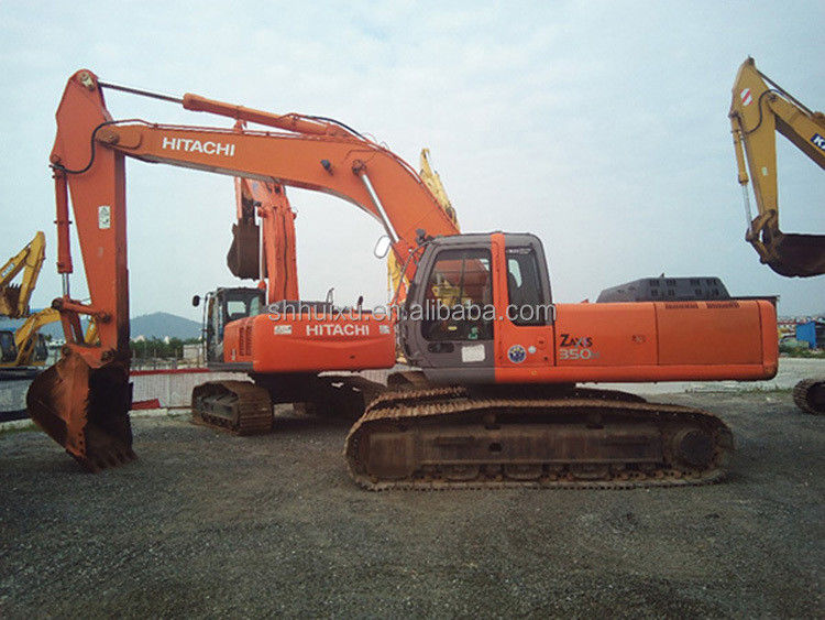 Hitachi w magazynie używany hitachi zx350 grabarz do sprzedaży/ Sprzedaż używanej maszyny do kopania japońskiej HITACHI 350/