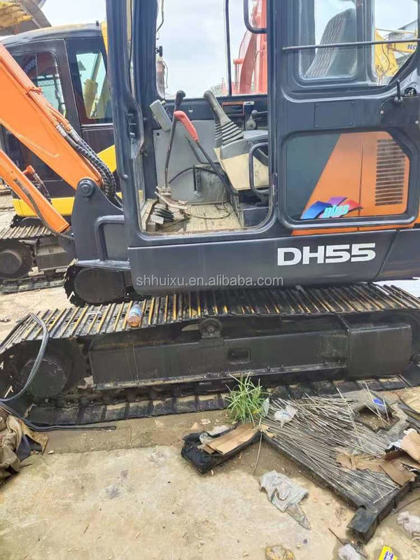 Doosan gorąca sprzedaż Mini grabarz używany doosan ex55 używany hydrauliczny grabarz kroczący DOOSAN DH55 pochodzenia koreańskiego