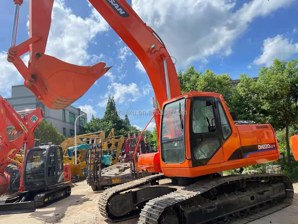 Doosan DH220lc używana koparka/maszyna do kopania Doosan DH220-7 Korea pochodzenie do sprzedaży