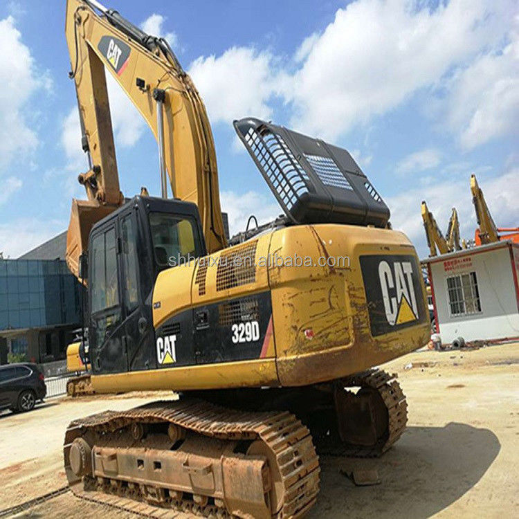 Używany grabarz gąsienicowy 329d/ Używany grabarz gąsienicowy CAT329 w dobrym stanie do sprzedaży Gąsienicę na zapasie