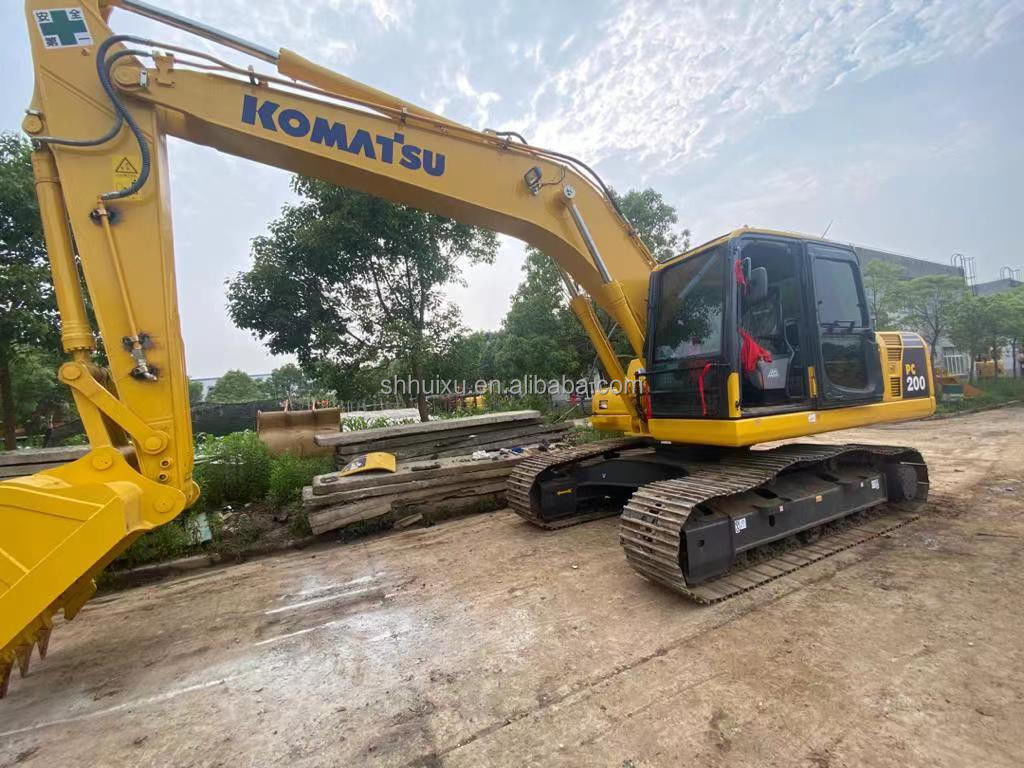 Komatsu Używany hydrauliczny grabarz w dobrej jakości Stosowana maszyna do kopania pochodzenia japońskiego używany komatsu pc200-8 grabarz Komatsu Excavator