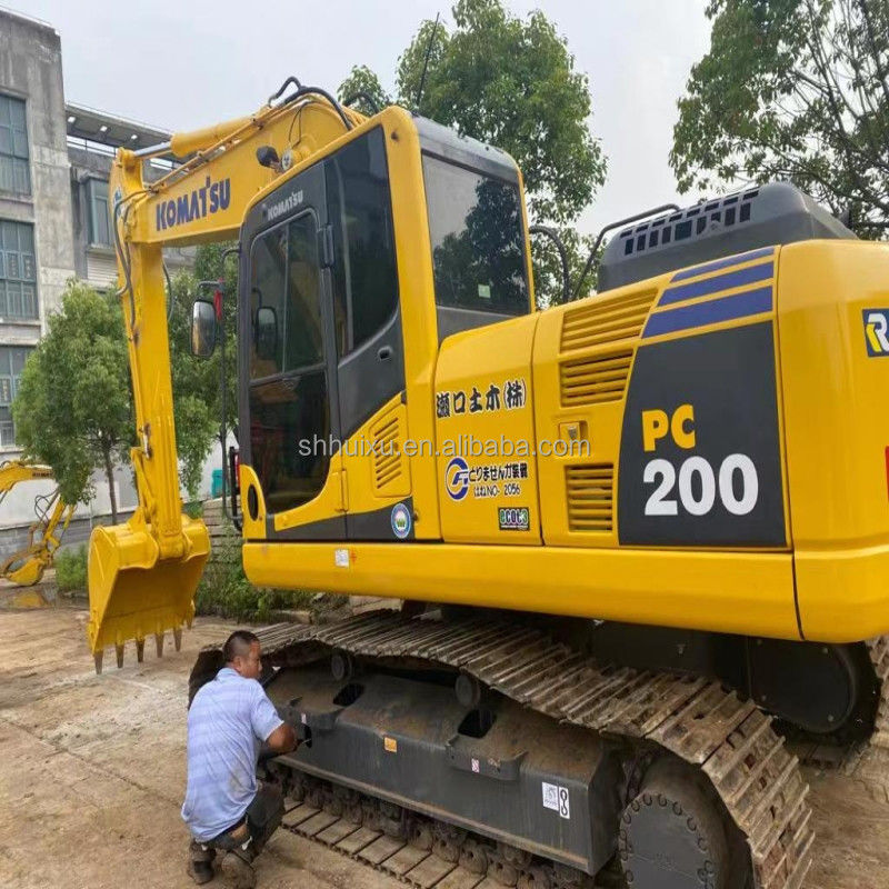 Komatsu Używany hydrauliczny grabarz w dobrej jakości Stosowana maszyna do kopania pochodzenia japońskiego używany komatsu pc200-8 grabarz Komatsu Excavator