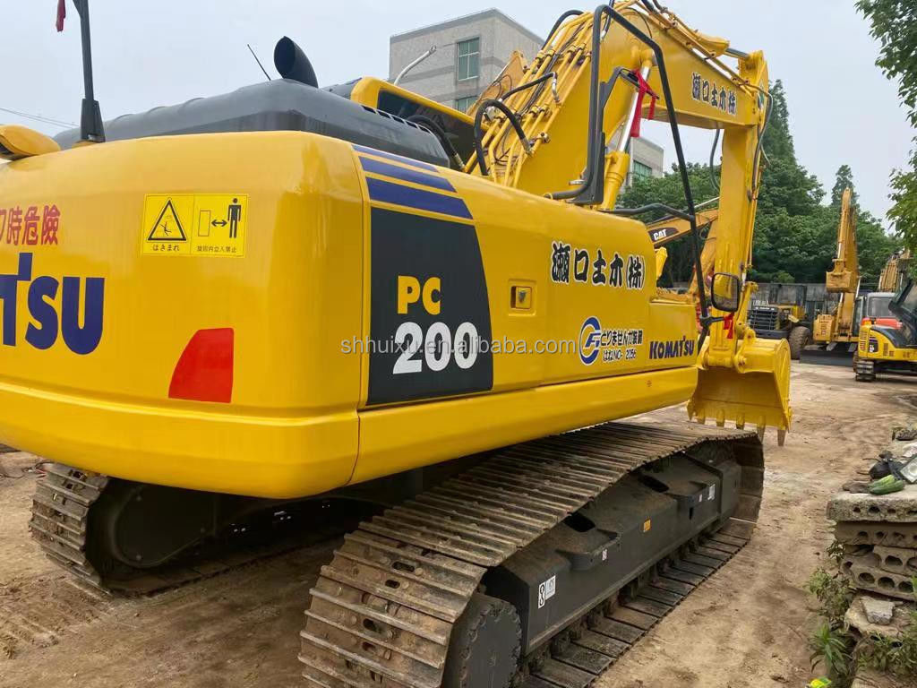Komatsu Używany hydrauliczny grabarz w dobrej jakości Stosowana maszyna do kopania pochodzenia japońskiego używany komatsu pc200-8 grabarz Komatsu Excavator