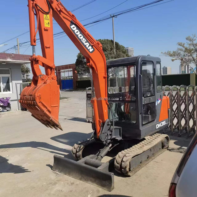 Doosan gorąca sprzedaż używany oryginalny grabarz Doosan DH35, mini grabarz Doosan z ostrzem dozera, Doosan DH35 DH55 DH60 DH70 DH80 DX80 DX75 w magazynie