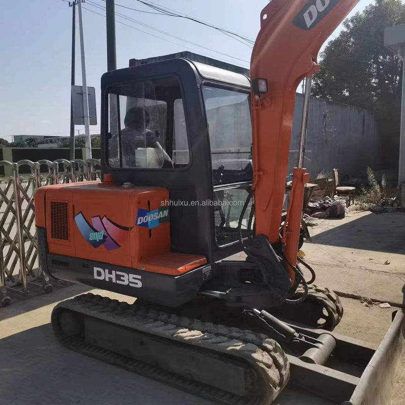 Doosan gorąca sprzedaż używany oryginalny grabarz Doosan DH35, mini grabarz Doosan z ostrzem dozera, Doosan DH35 DH55 DH60 DH70 DH80 DX80 DX75 w magazynie