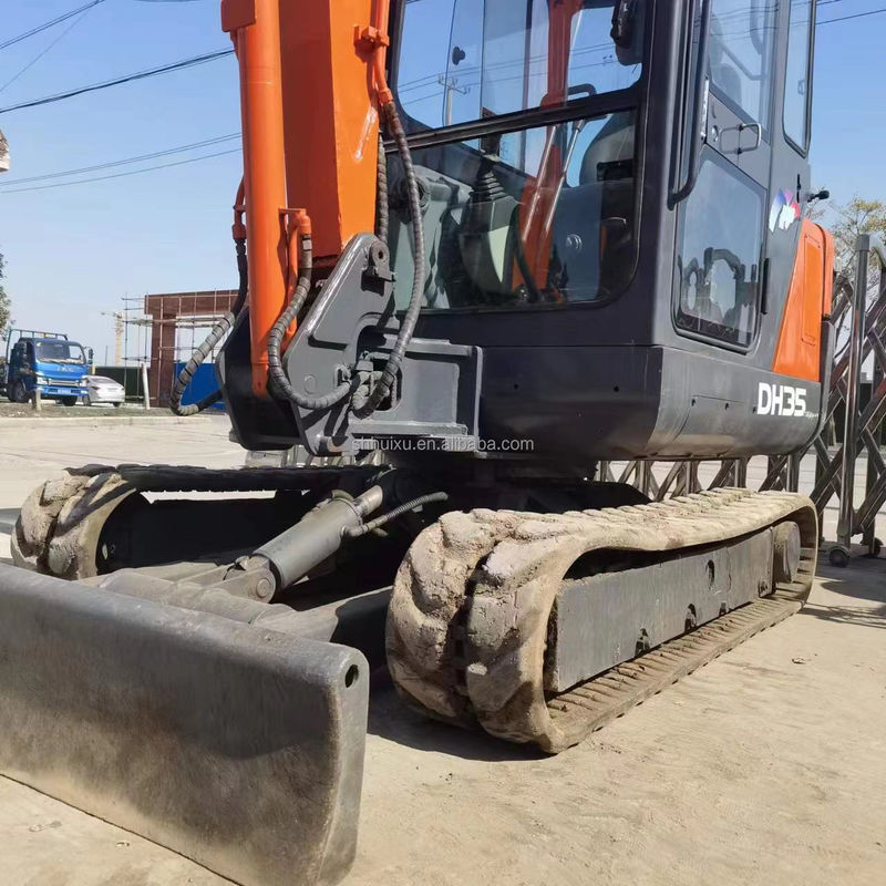 Doosan gorąca sprzedaż używany oryginalny grabarz Doosan DH35, mini grabarz Doosan z ostrzem dozera, Doosan DH35 DH55 DH60 DH70 DH80 DX80 DX75 w magazynie