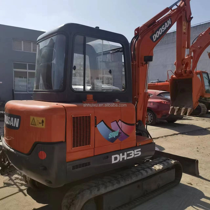 Doosan gorąca sprzedaż używany oryginalny grabarz Doosan DH35, mini grabarz Doosan z ostrzem dozera, Doosan DH35 DH55 DH60 DH70 DH80 DX80 DX75 w magazynie