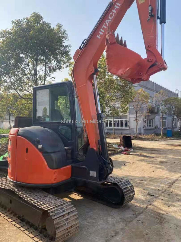 Hitachi w magazynie Tania cena używany mini grabarz Japoński HITACHI 55/W drugiej ręce hydrauliczny Excavator Excavator w dobrym stanie HITACHI 55