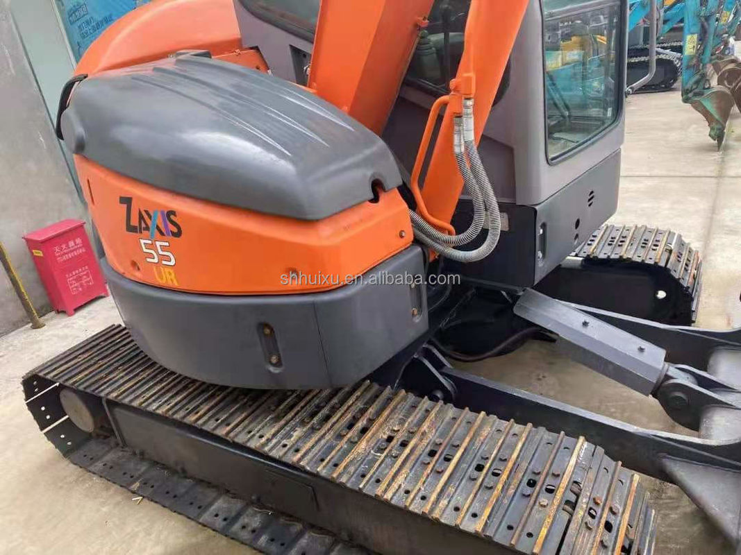Hitachi w magazynie Tania cena używany mini grabarz Japoński HITACHI 55/W drugiej ręce hydrauliczny Excavator Excavator w dobrym stanie HITACHI 55