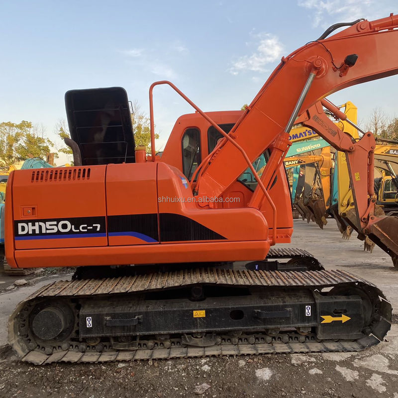Doosan gorąca sprzedaż używany z drugiej ręki dobra jakość koparka Doosan DH150 Lc-7 gotowa do pracy 15ton Doosan Dh150 koparka na gorącą sprzedaż
