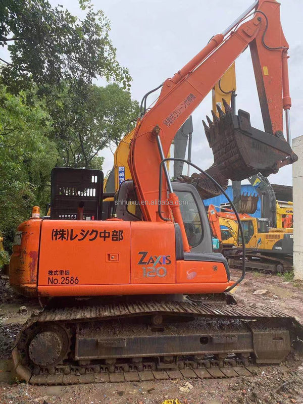 HITACHI gorąca sprzedaż Stosowana maszyna do kopania Japoński HITACHI 120 na sprzedaż Stosowany hydrauliczny Excavator Crawler w dobrym stanie