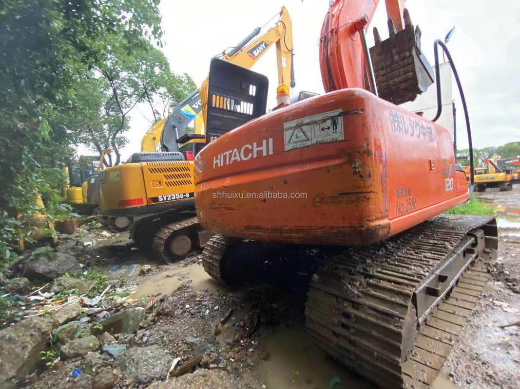 HITACHI gorąca sprzedaż Stosowana maszyna do kopania Japoński HITACHI 120 na sprzedaż Stosowany hydrauliczny Excavator Crawler w dobrym stanie