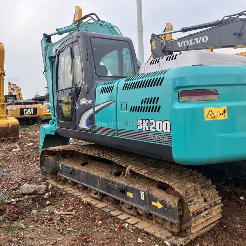 Stosowany koparnik Kobelco Sk200 dobry Jakość stanu roboczego używany koparnik Kobelco Sk200