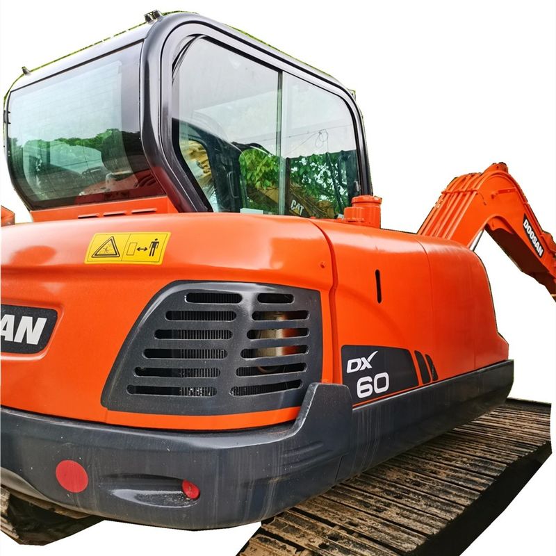 Doosan gorąca sprzedaż Dobry sprzedaż Stosowany grabarz Doosan DX60W maszyna kołowe grabarze