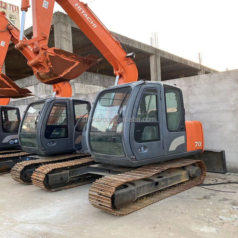 HITACHI najpopularniejszy używany mini kopar HITACHI ZX70 pochodzenia japońskiego używany hydrauliczny Excavator w dobrym stanie