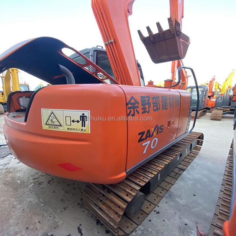 HITACHI najpopularniejszy używany mini kopar HITACHI ZX70 pochodzenia japońskiego używany hydrauliczny Excavator w dobrym stanie