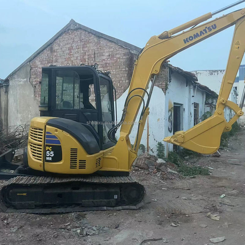 Wysokiej jakości koparka hydrauliczna PC55MR używana w Japonii pochodzenie/używana mini koparka KOMATSU PC55MR Tańsza cena