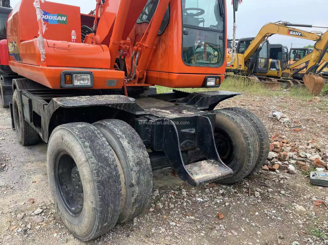 Chiny kołowe grabiarki Doosan 150 używane grabiarki ciężkie maszyny duże grabiarki