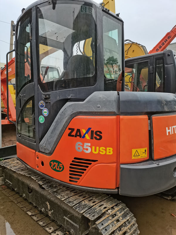 Hitachi w magazynie Dobra jakość Hitachi ZX65 W drugiej ręce hydrauliczny grabarz/używany mini grabarz Hitachi ZX65 Tania cena