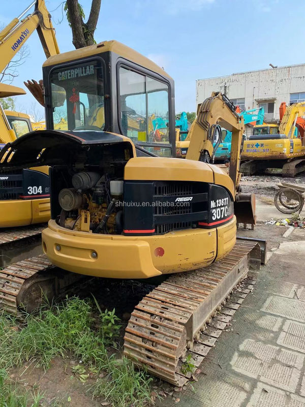 Japonia pochodzenia używane dobrej jakości hydrauliczny grabarz CAT307C 7T/Used mini Digger CAT307C tanio cena