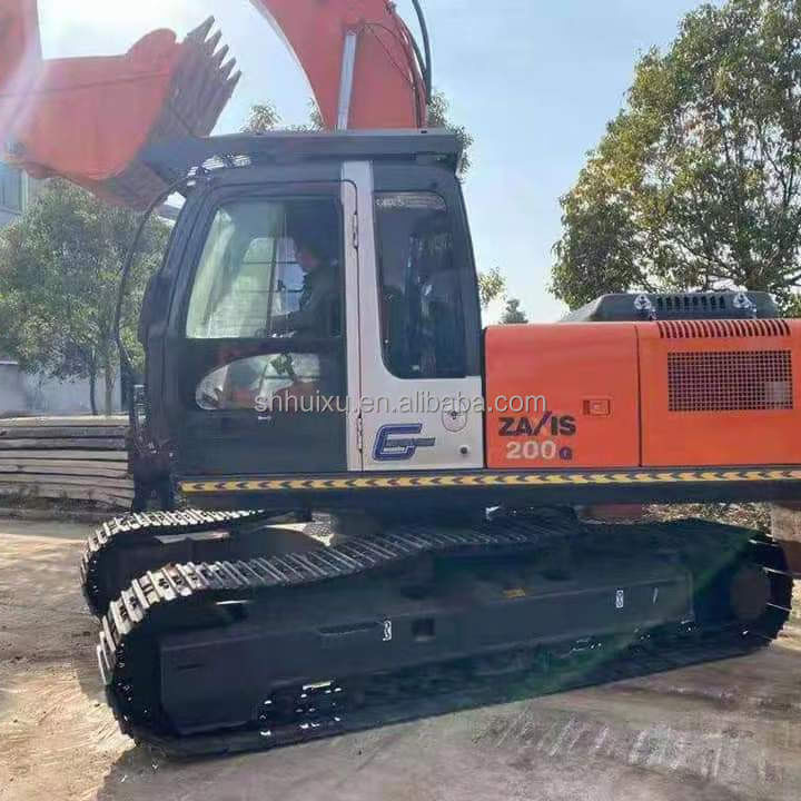 Hitachi w magazynie W dobrym stanie Hitachi ZX200-5 używany Hydraulic crawler excavator/Used digging machine Hitachi ZX200-5 Tania cena