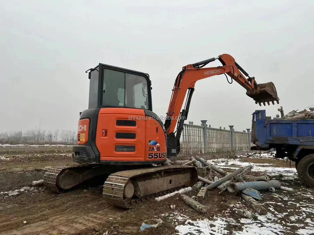 Hitachi Gorąca sprzedaż Używany mini kopar Hitachi ZX55U Tania cena/Dobra jakość Hitachi ZX55U Używany hydrauliczny grabarz
