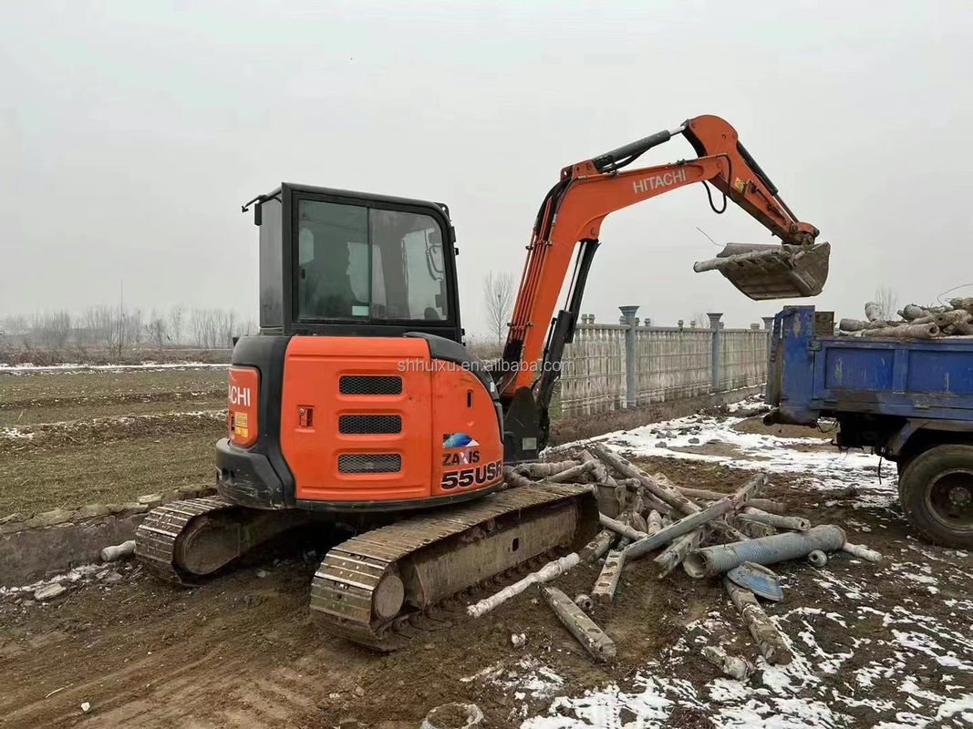 Hitachi Gorąca sprzedaż Używany mini kopar Hitachi ZX55U Tania cena/Dobra jakość Hitachi ZX55U Używany hydrauliczny grabarz