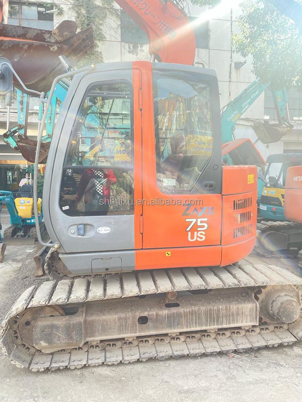 Hitachi w magazynie Japonia pochodzenie Hitachi ZX75 W drugiej ręce hydrauliczne grabarz/Used mini grawer Hitachi ZX75 ładna jakość Tania cena