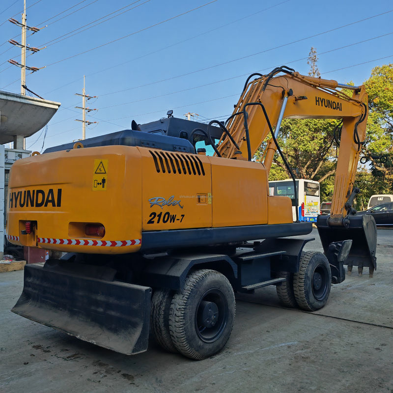21 Ton Żółty Kolor używany Excavator Hyundai 210 7 Excavator