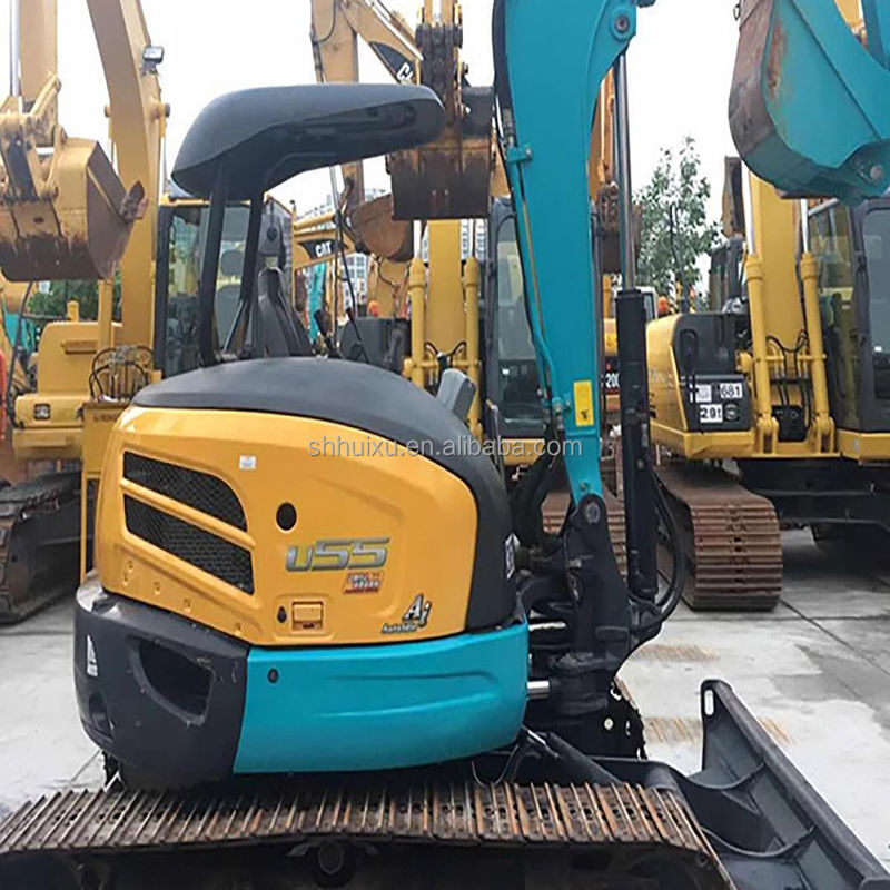 Stosowany mini koparz Kubota55 pochodzenie japońskie niska cena/W drugiej ręce hydrauliczny drapacz Koparz Kubota55 Wysoka jakość