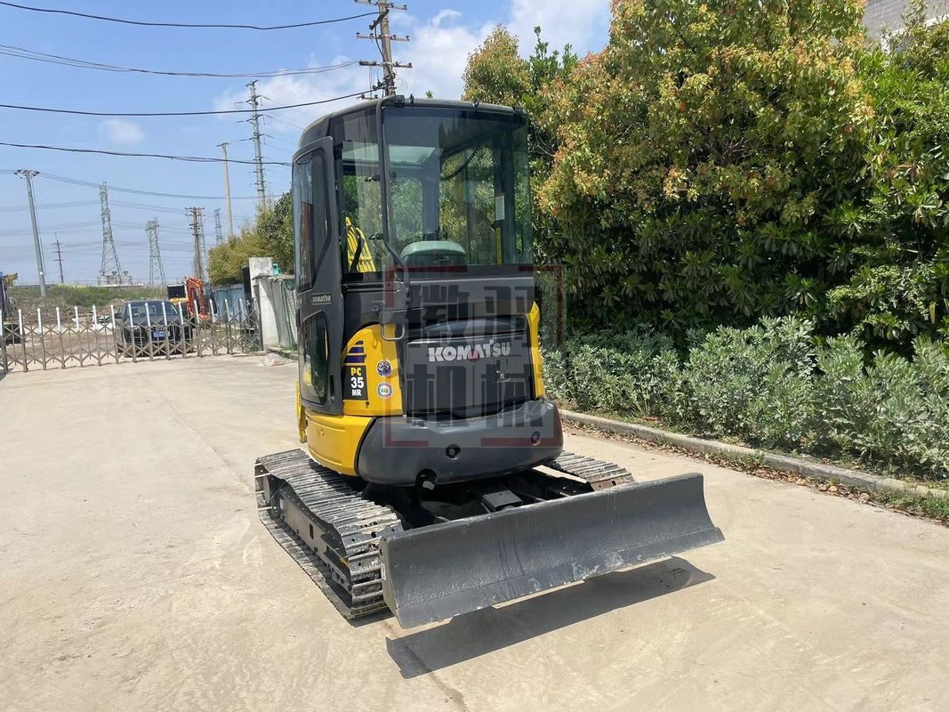 Stosowany mini grabarz Komatsu PC35 z kabiną mały grabarz używane maszyny mini grabarz używany używany grabarz do sprzedaży