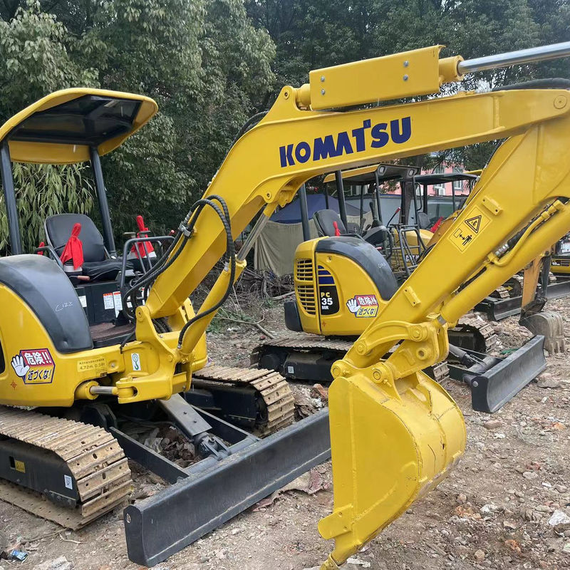 Stosowany mini grabarz Komatsu PC35 bez kabiny mały grabarz używane maszyny mini grabarz używany używany grabarz do sprzedaży