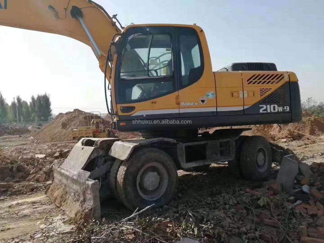 korea oryginalny 2014 używany Hyundai r210w-9 kołowy bagator/maszyna opon R210w-9 Hyundai na sprzedaż