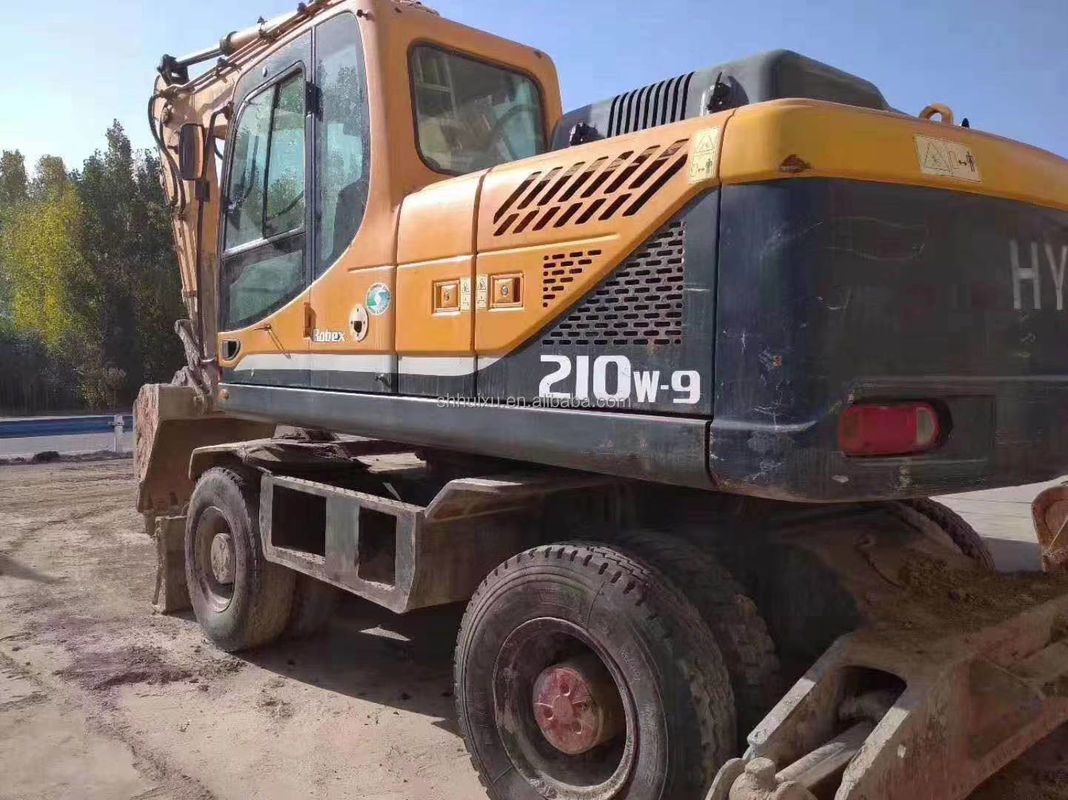 korea oryginalny 2014 używany Hyundai r210w-9 kołowy bagator/maszyna opon R210w-9 Hyundai na sprzedaż