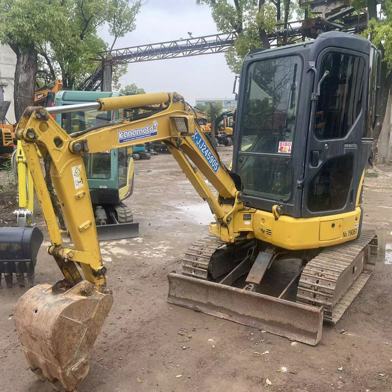 niska cena używany grabarz Komatsu PC20 z kabiną import grabarz Japonia Komatsu hydraulic crawler używany grabarz
