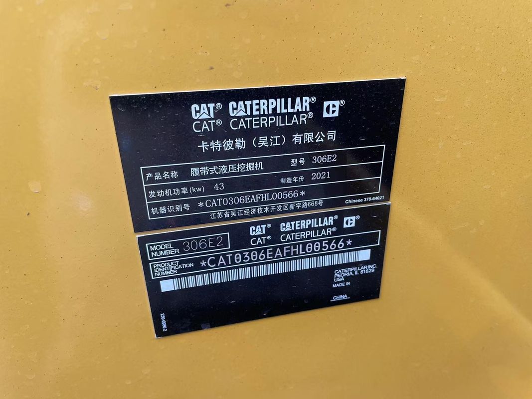 Wykorzystany mini grabarz CAT306E grabarz używany maszyny 6ton kot grabarz używany China mini grabarz