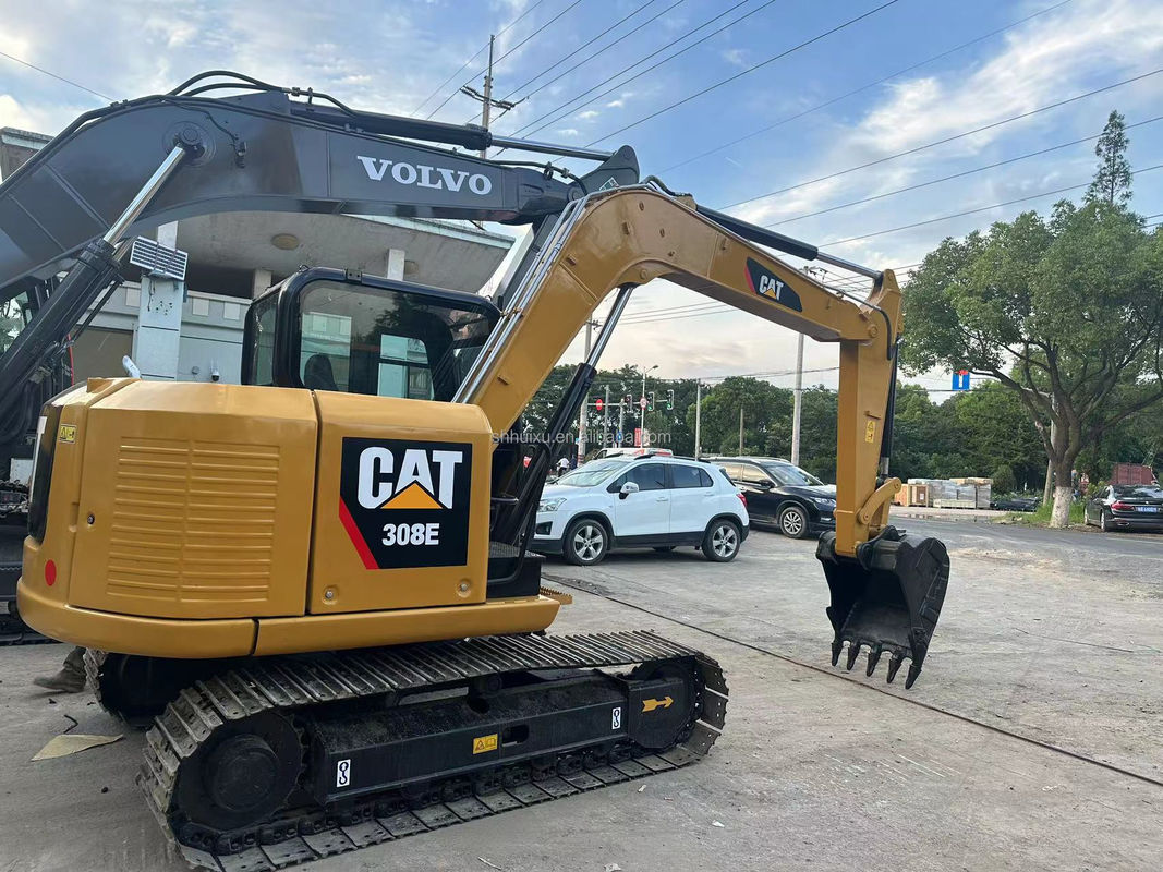 Używany bagator CAT 308E 307E 306E 305E, kategoria 306 E 306D 307D 308 linii rozbiórkowej,minibagator CAT 306E2 z dozerem