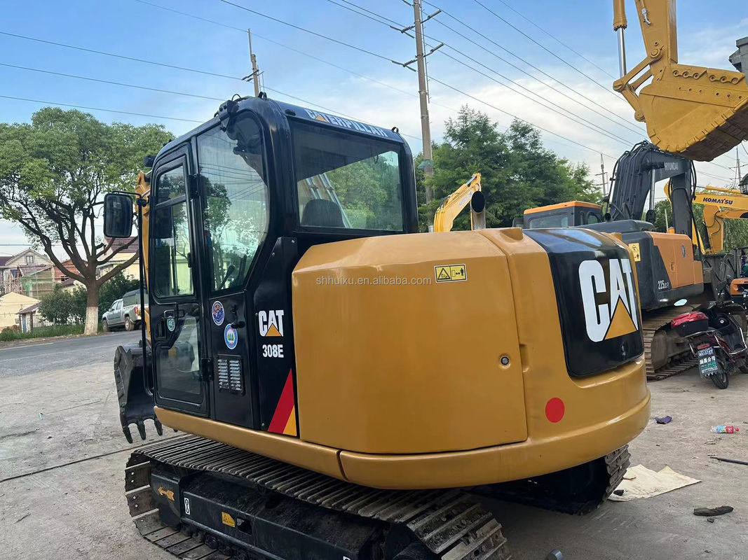 Używany bagator CAT 308E 307E 306E 305E, kategoria 306 E 306D 307D 308 linii rozbiórkowej,minibagator CAT 306E2 z dozerem