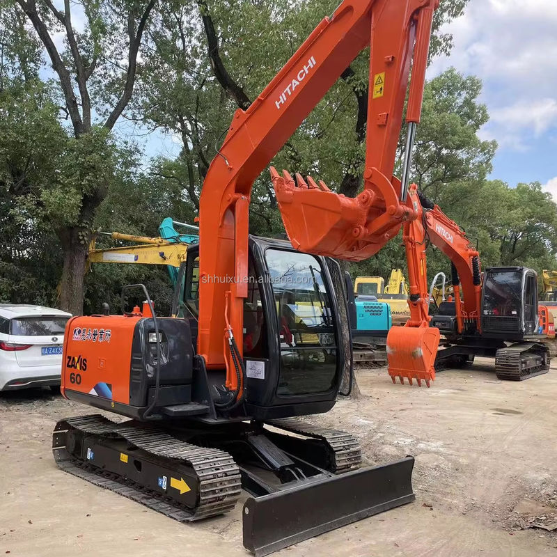 Stosowany grabarz Hitachi ZX60 mały grabarz chiński eksport maszyny Hitachi ZX60 grabarz mini grabarz dobra cena na sprzedaż